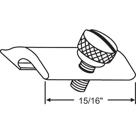 Strybuc Door Window Panel Clip 900-8004BK